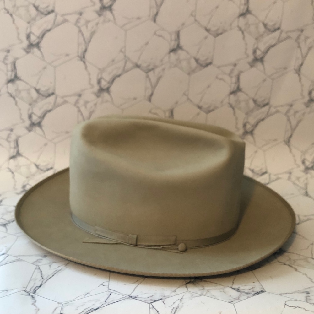 Vintage 10x Beaver Cowboy Hat Tan